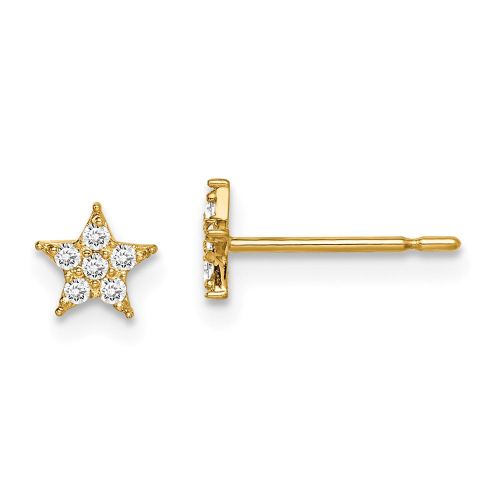 14k Madi K Star CZ Earrings (0.37 grams)