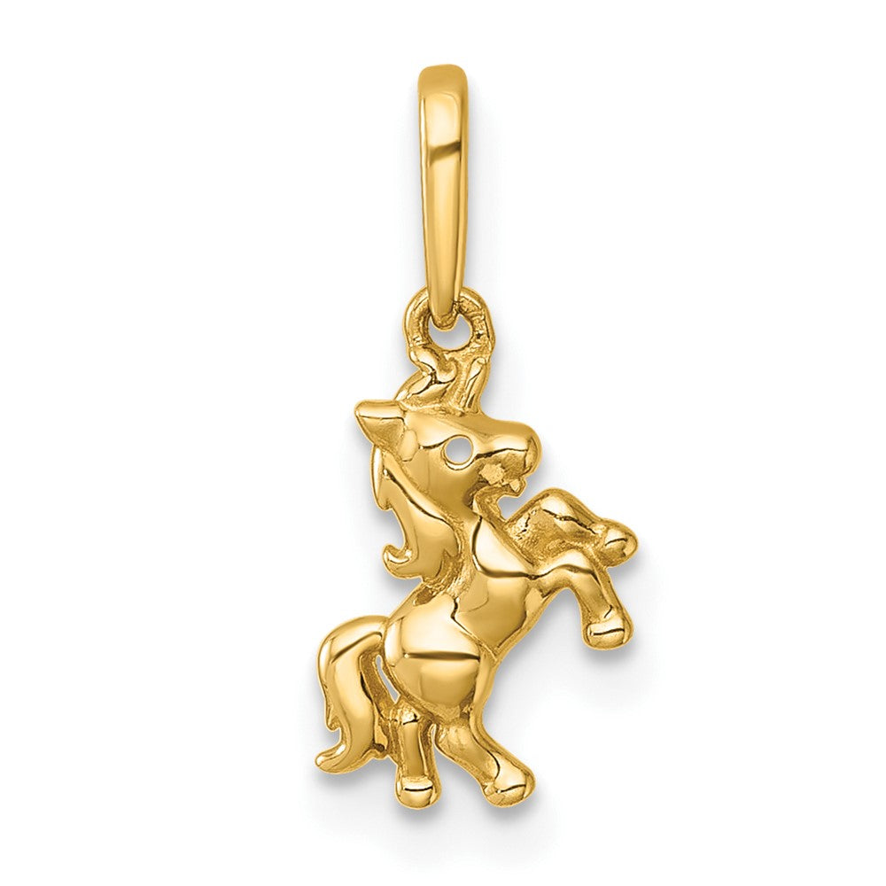 14k Madi K Polished Unicorn Pendant (0.38 grams)