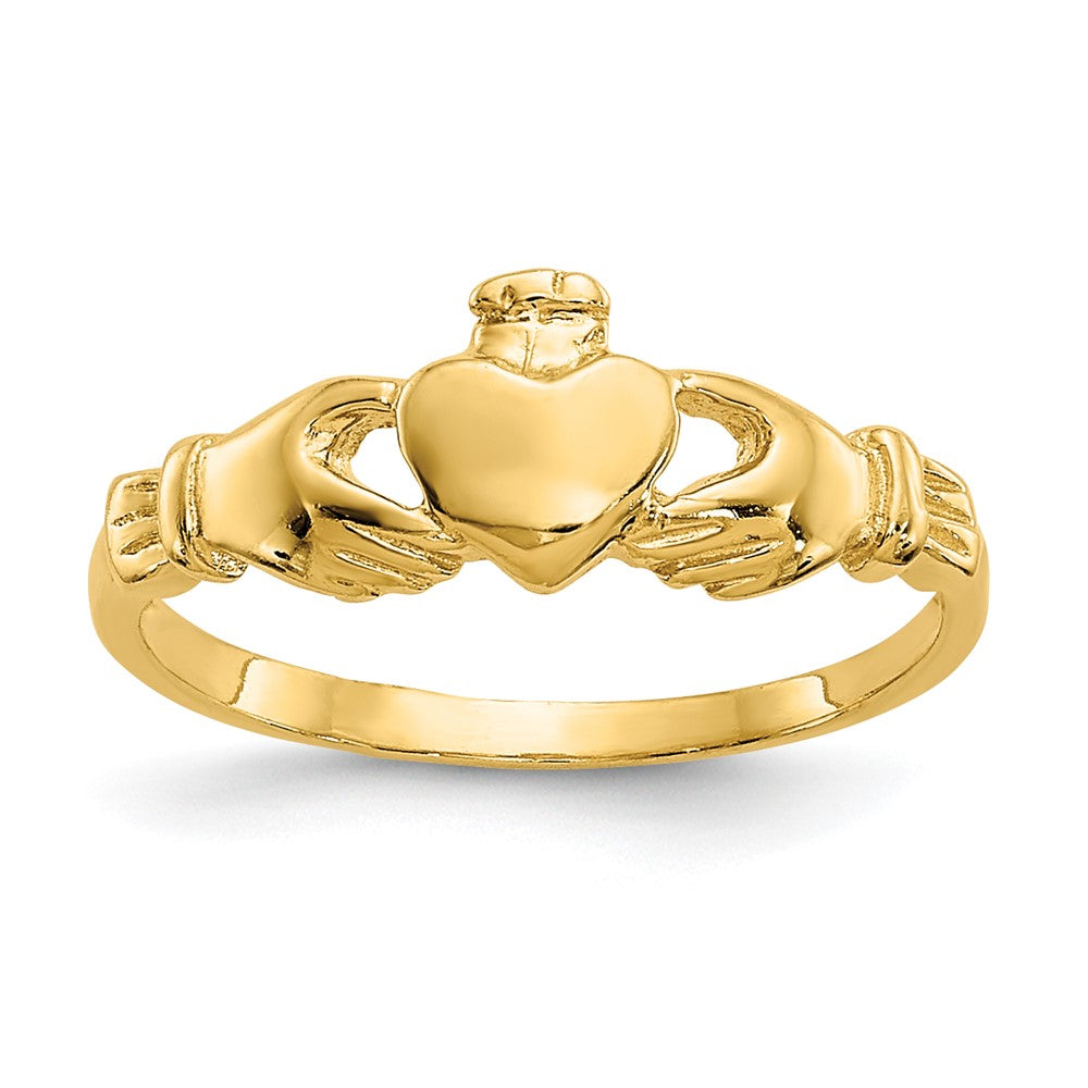 14k Madi K Claddagh Baby Ring (0.8 grams)