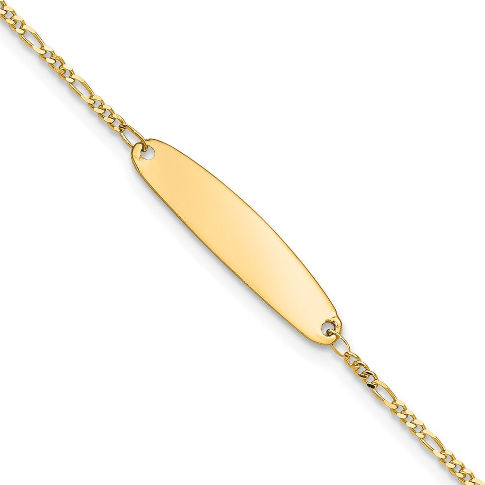 14k Madi K Figaro Baby Oval ID Bracelet (1.17 grams)