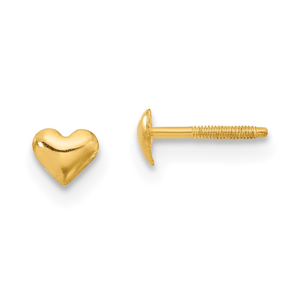 14k Madi K Heart Post Earrings (0.1 grams)