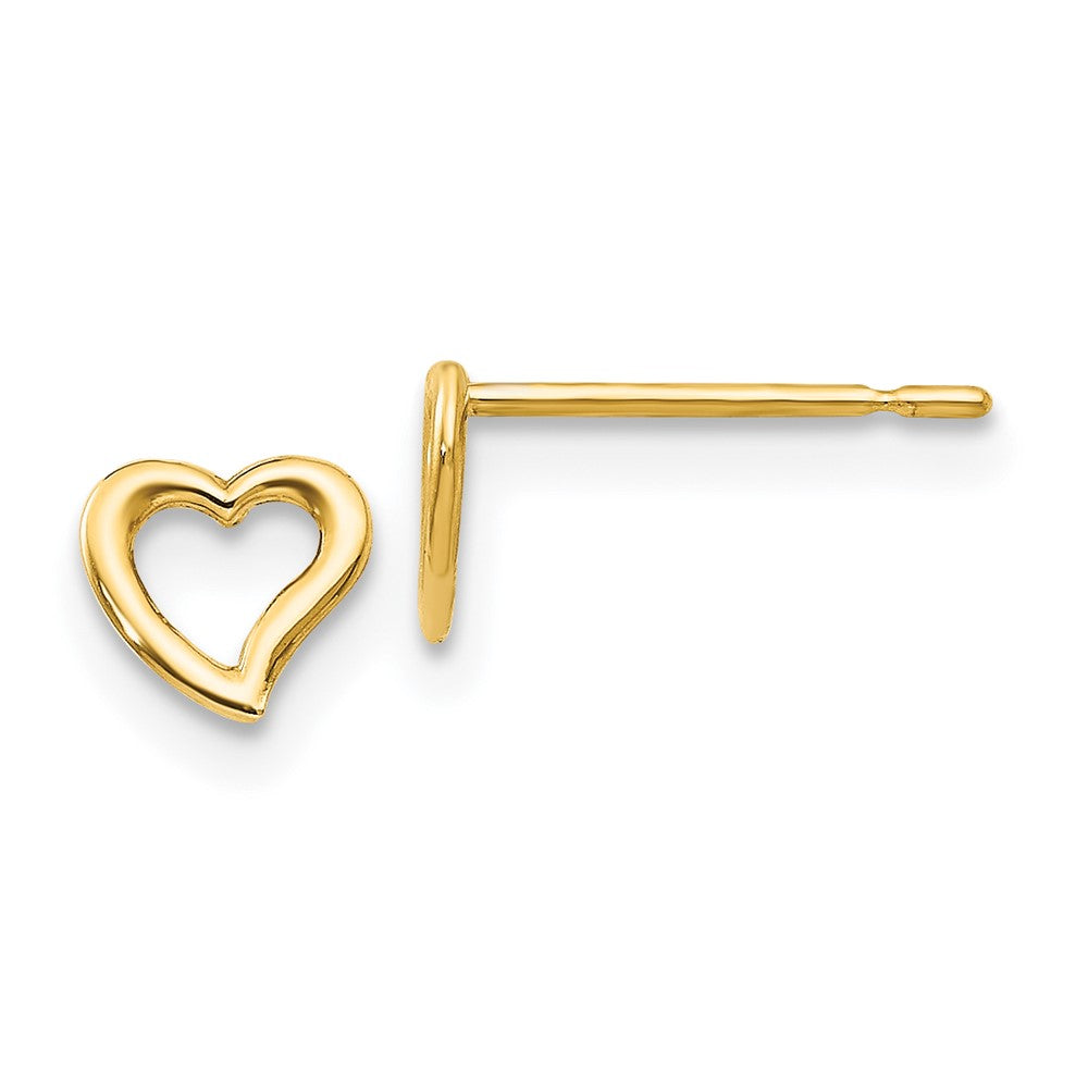 14k Madi K Children's Heart Post Earrings (0.23 grams)