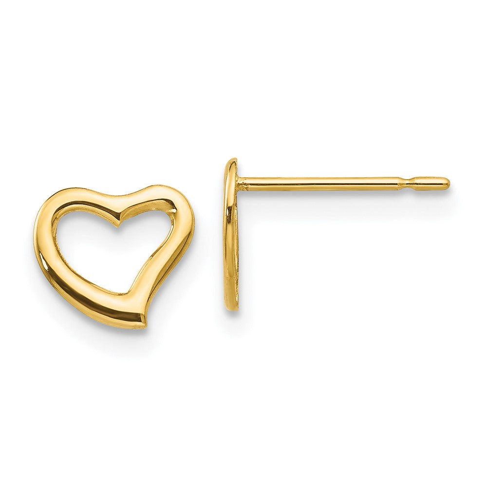 14k Madi K Children's Heart Post Earrings (0.27 grams)