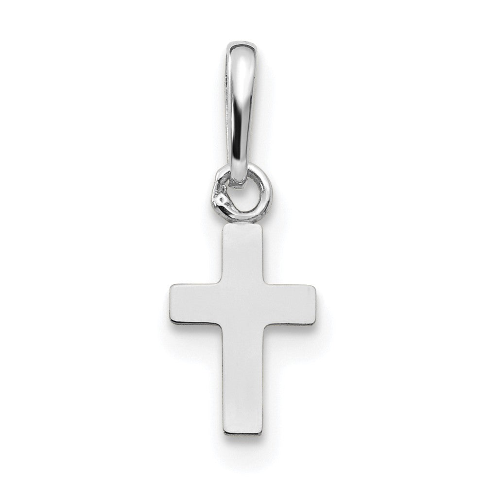 14k White Gold Madi K Children's Cross Pendant (0.17 grams)