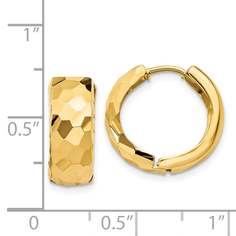 14k Yellow Gold 6 mm Hoop Earrings (2.85 grams)