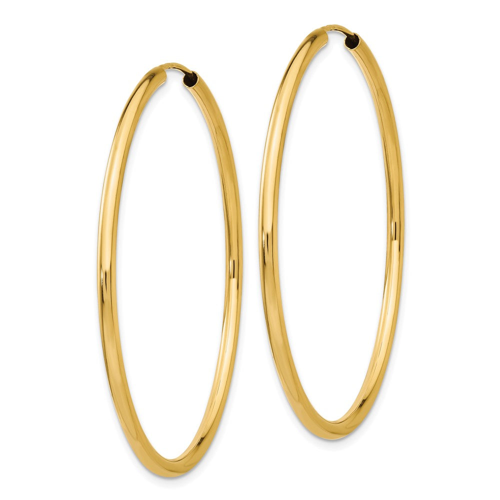 14k Yellow Gold 45 mm Hoop Earrings (2.25 grams)