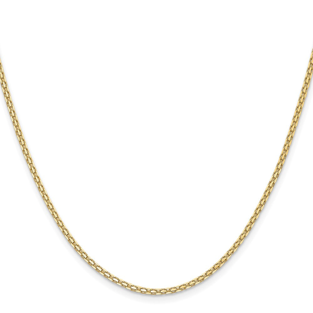 14k 1.8mm Lightweight Flat Bismark Chain (2.89 grams)
