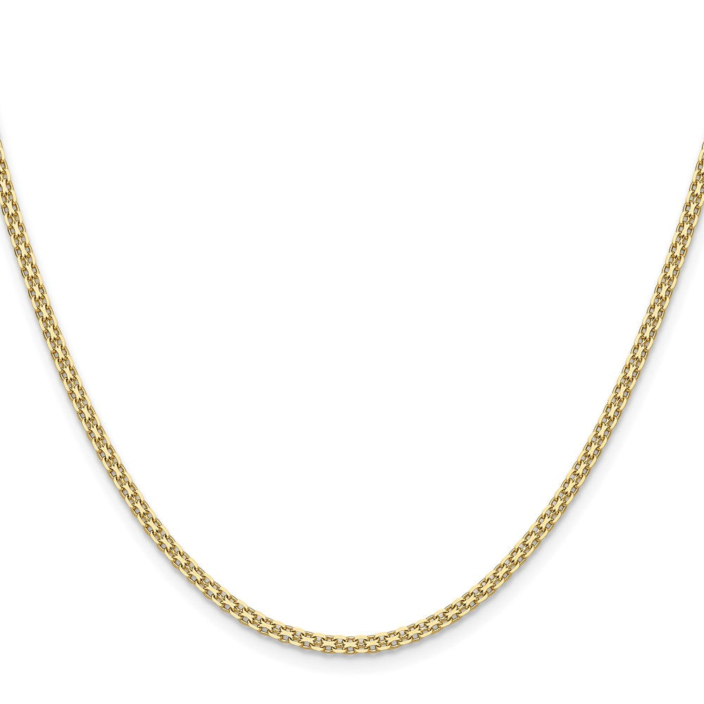14k 2.2mm Lightweight Flat Bismark Chain (4.41 grams)
