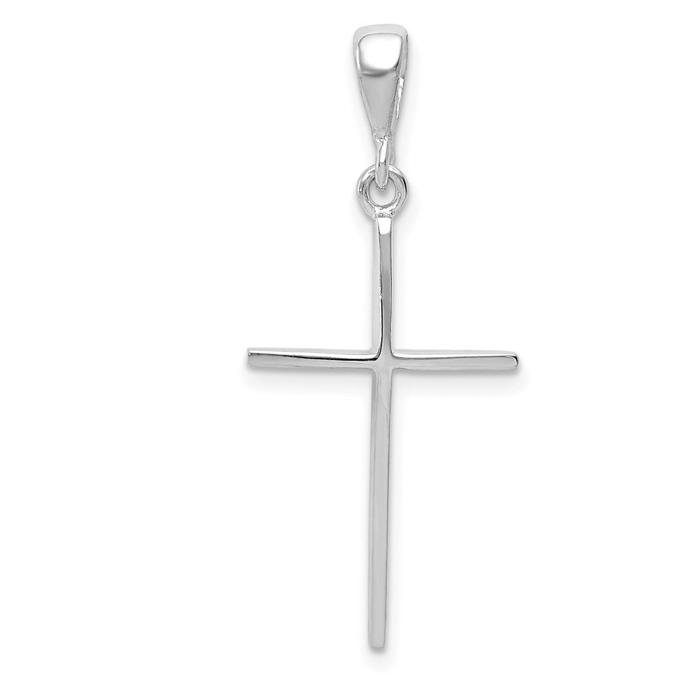 14k White Gold 14 mm Cross Pendant (1.04 grams)