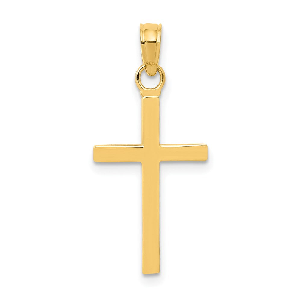 14k Yellow Gold 11 mm Polished Cross Pendant (0.79 grams)