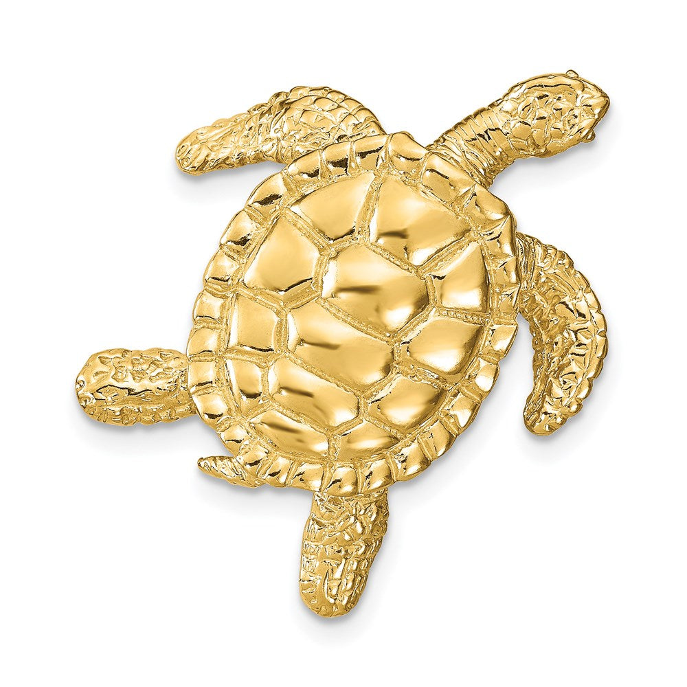 14k Yellow Gold 26 mm Sea Turtle Slide (6.91 grams)