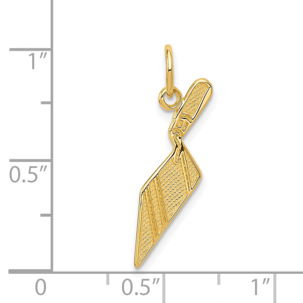 14k Yellow Gold 15 mm Brick Trowel Charm (0.6 grams)