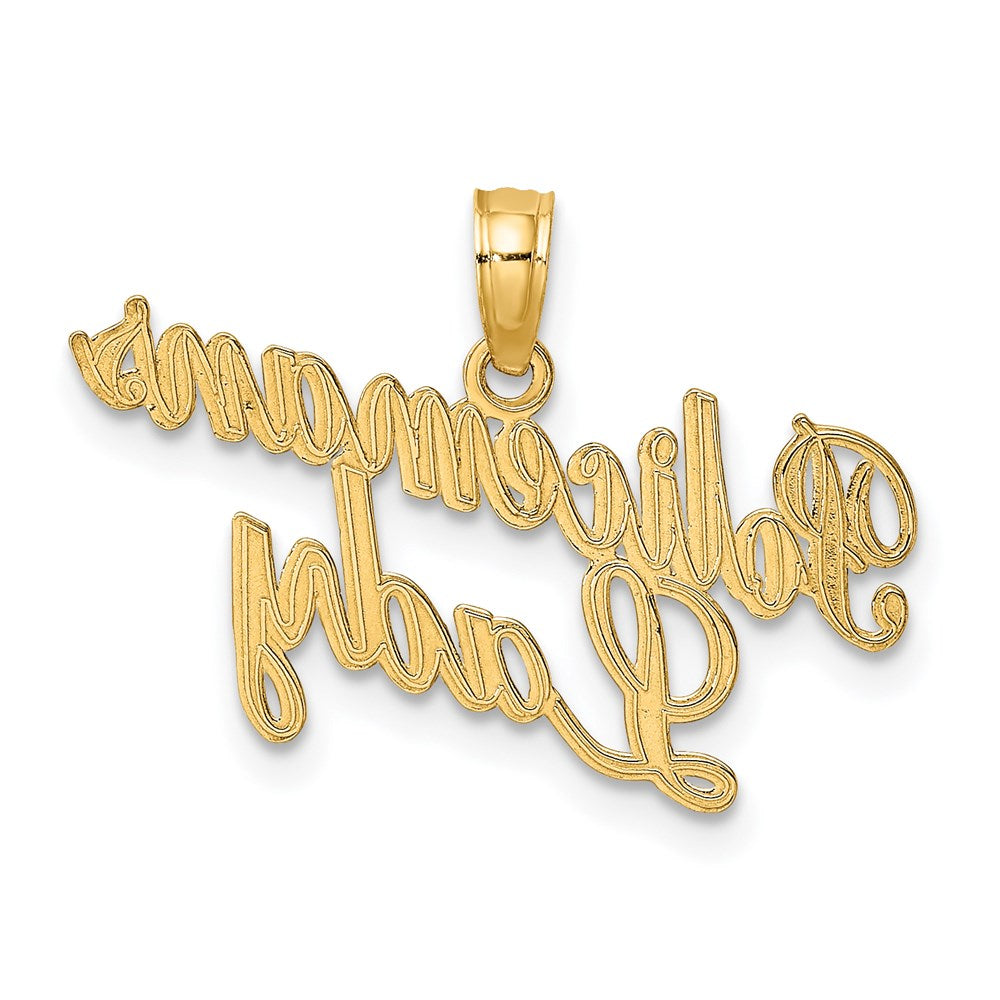 14k Yellow Gold 23.7 mm POLICEMAN'S LADY Charm (0.81 grams)