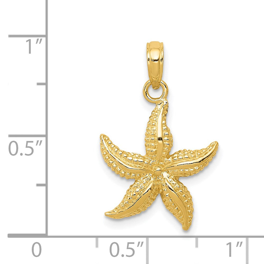 14k Yellow Gold 15 mm Starfish Pendant (1.85 grams)