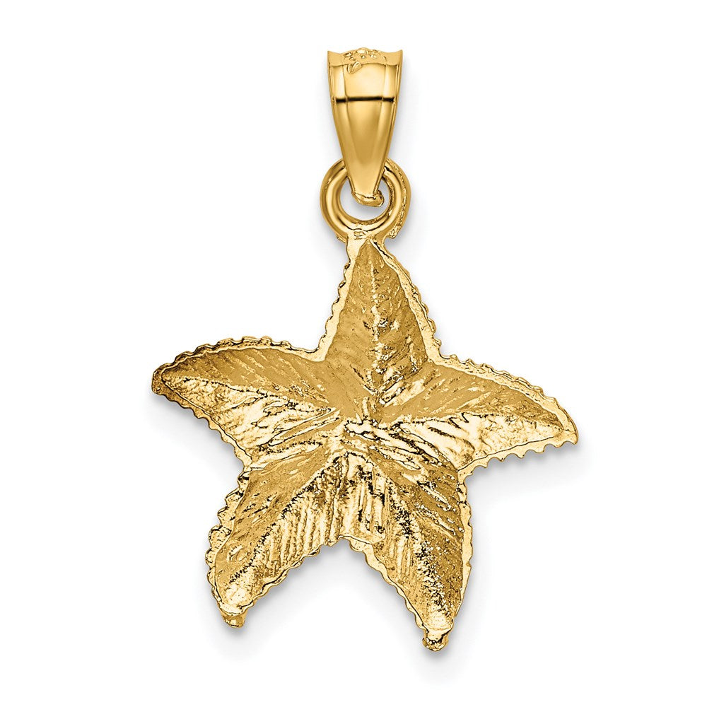 14k Yellow Gold 16 mm Starfish Pendant (1.04 grams)