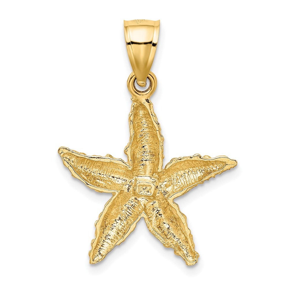 14k Yellow Gold 21 mm Starfish Pendant (1.76 grams)