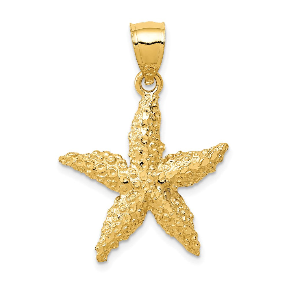 14k Yellow Gold 21 mm Starfish Pendant (1.76 grams)