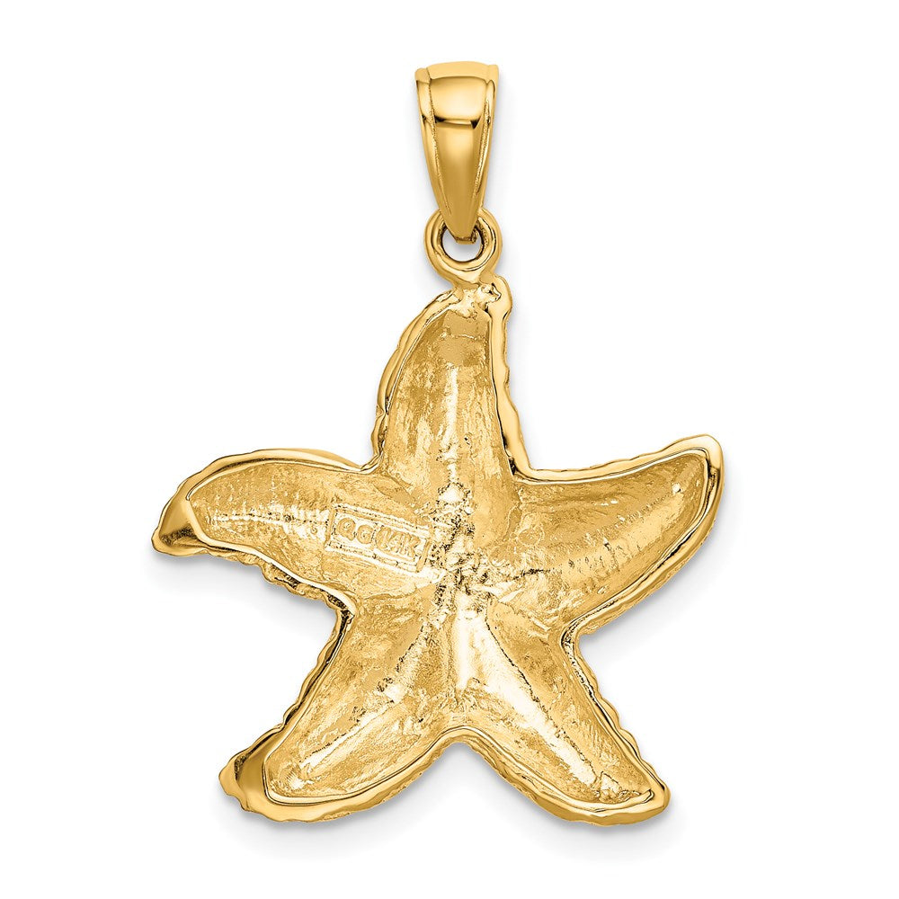 14k Yellow Gold 19 mm Starfish Pendant (3.09 grams)