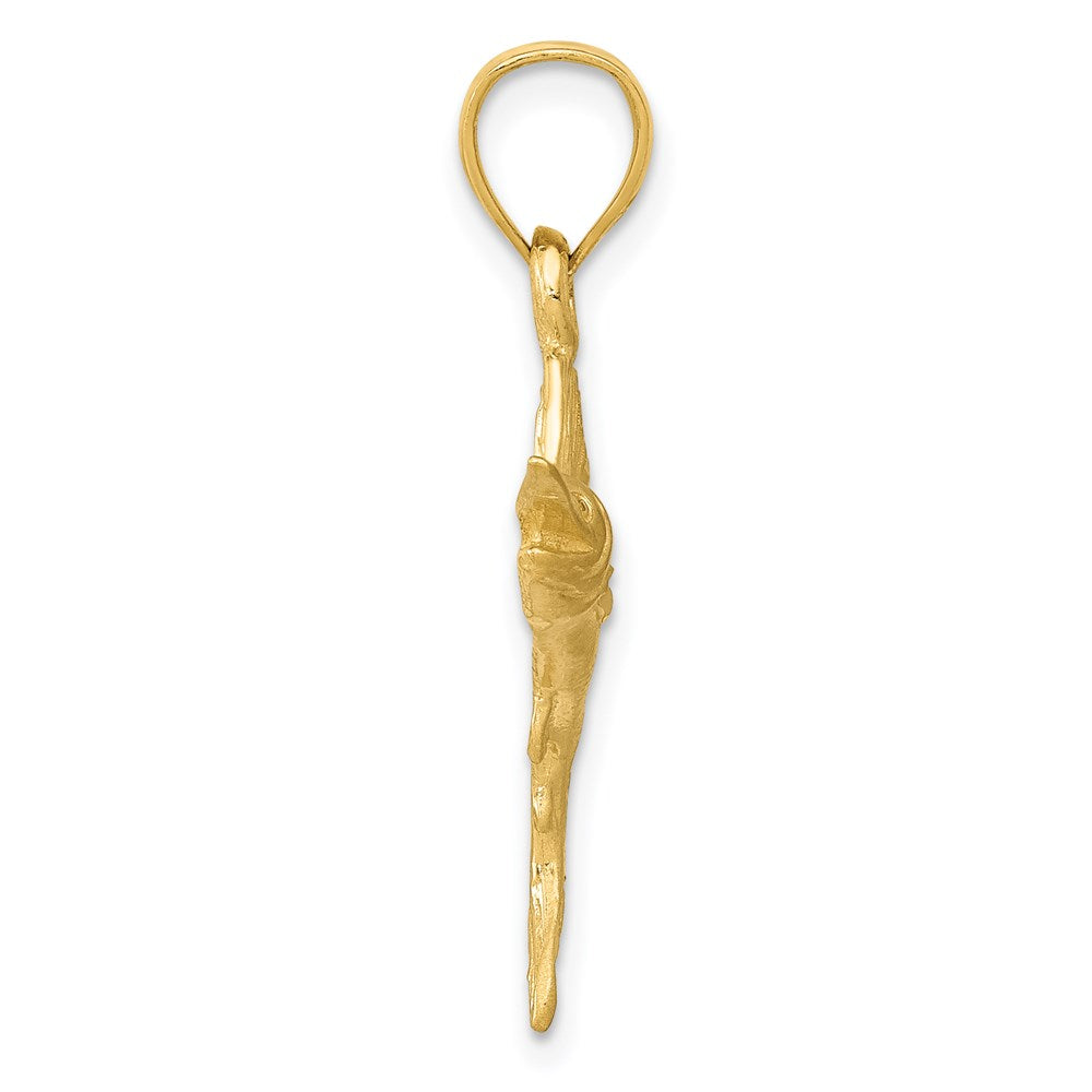 14k Yellow Gold 25 mm Sailfish Pendant (1.33 grams)