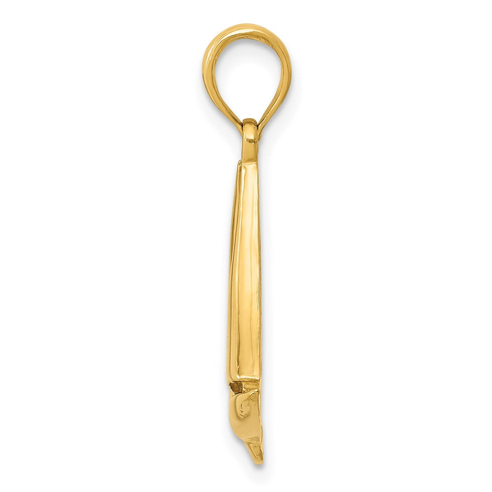 14k Yellow Gold 16 mm Sailboat Pendant (1.61 grams)