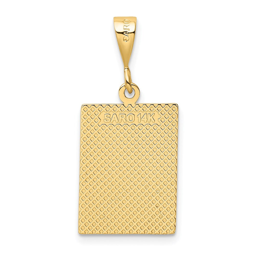 14k Yellow Gold 13 mm Friend Pendant (2.18 grams)