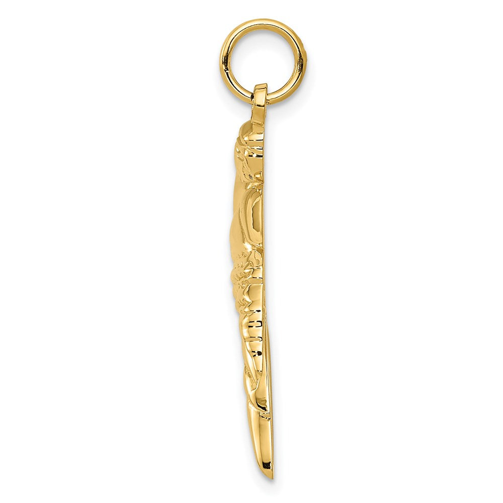 14k Yellow Gold 17 mm Parrot Charm (1.61 grams)