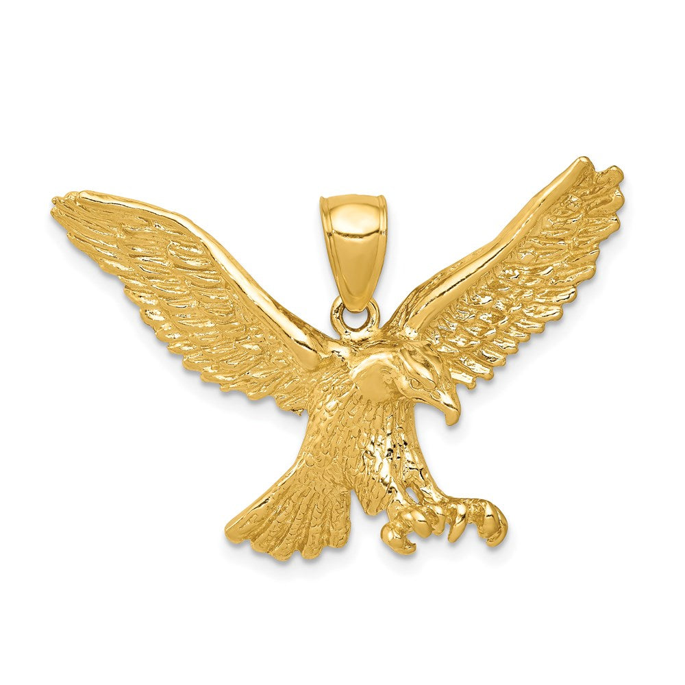 14k Yellow Gold 37.5 mm Eagle Pendant (6.98 grams)