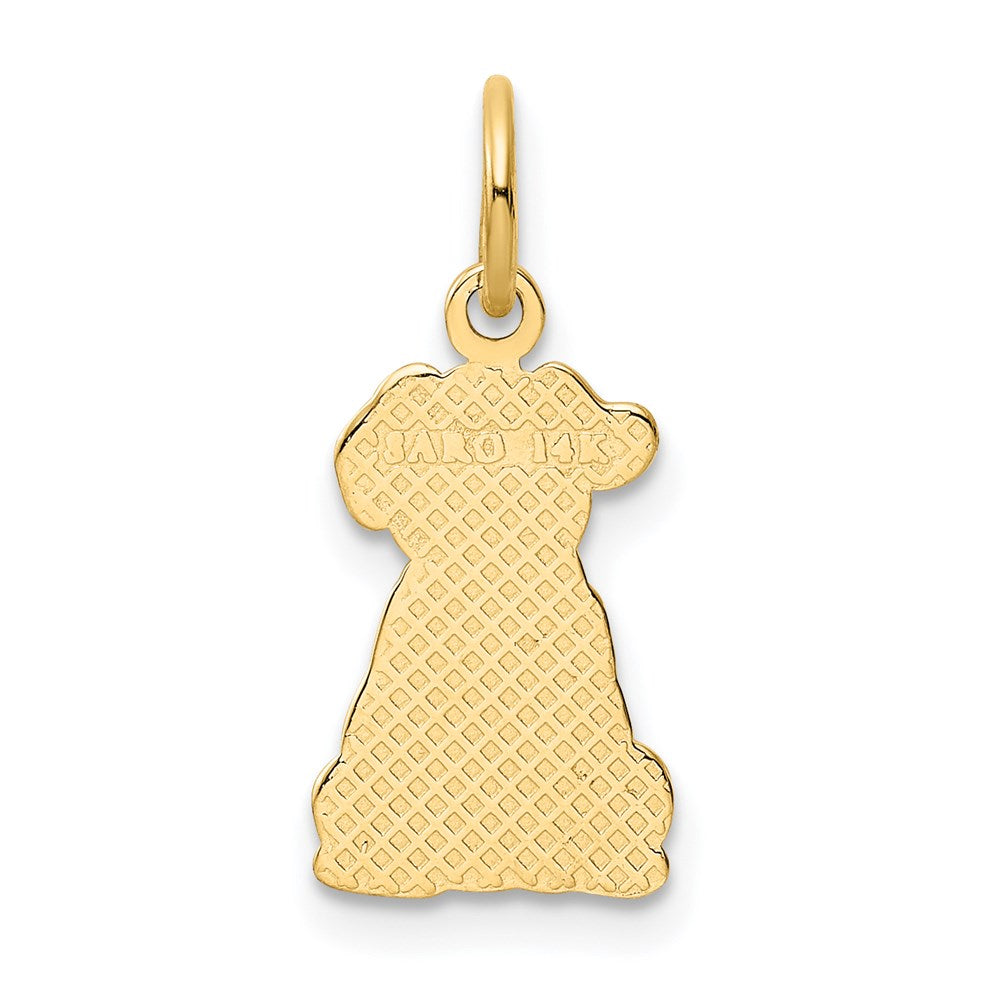 14k Yellow Gold 10 mm Puppy Charm (0.64 grams)