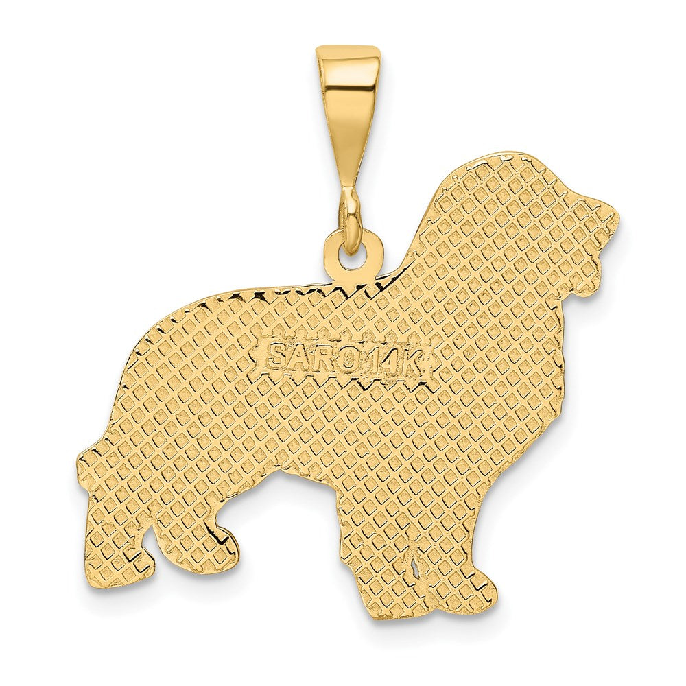 14k Yellow Gold 26 mm Golden Retriever Pendant (2.83 grams)