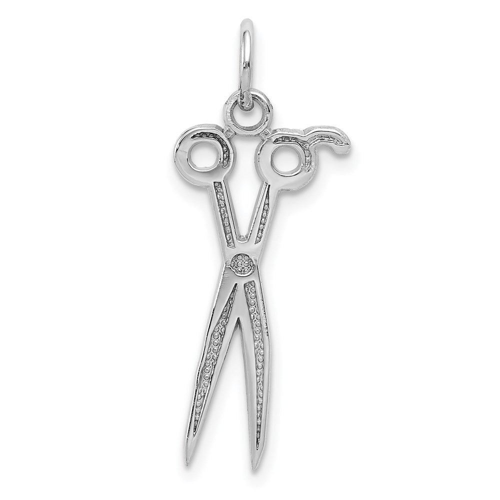 14k White Gold 10 mm Scissors Charm (0.72 grams)