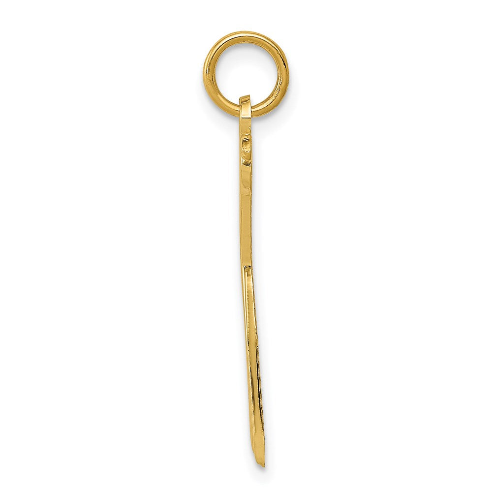 14k Yellow Gold 12 mm Scissors Charm (0.76 grams)