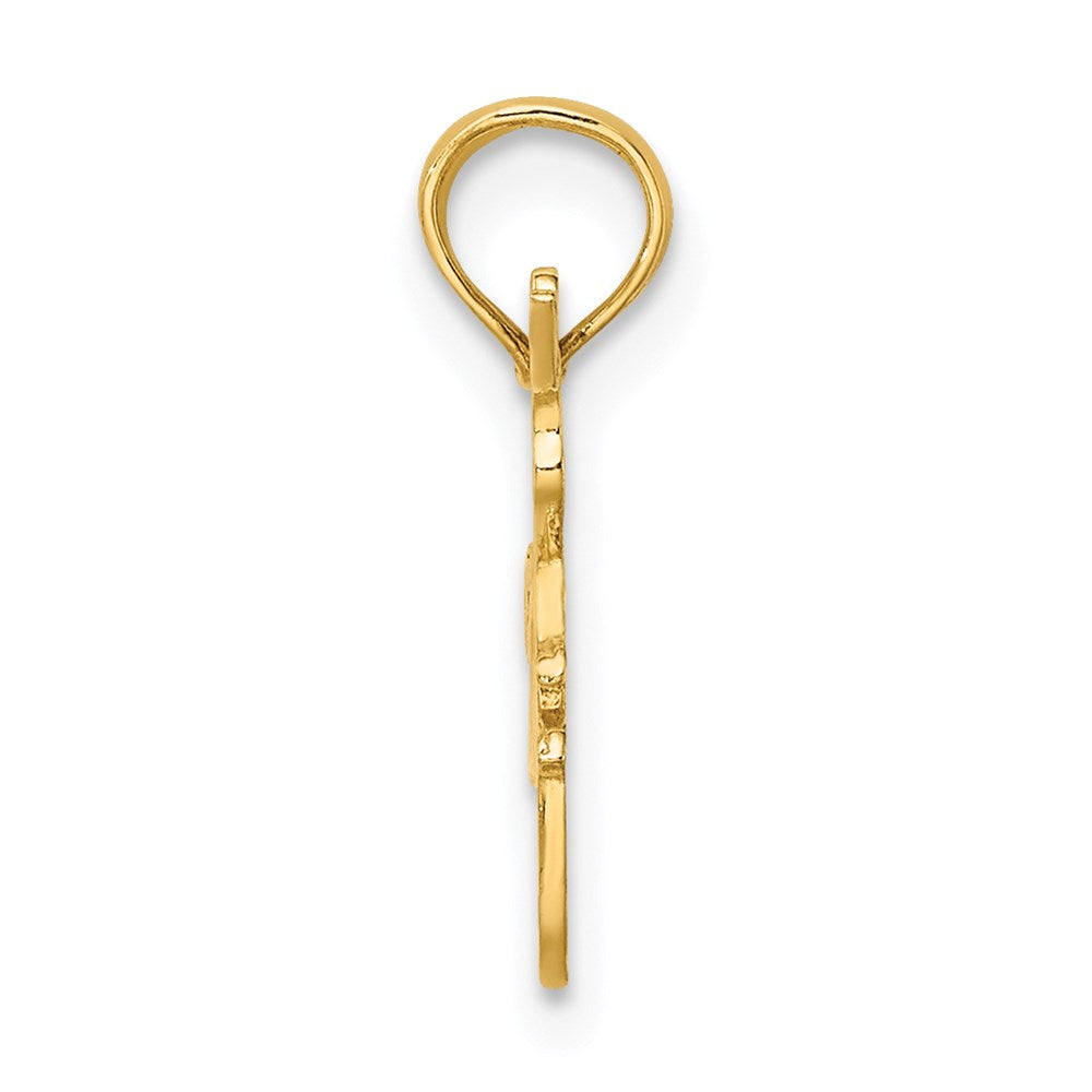 14K I HEART DANCING with Dancer Charm (0.61 grams)