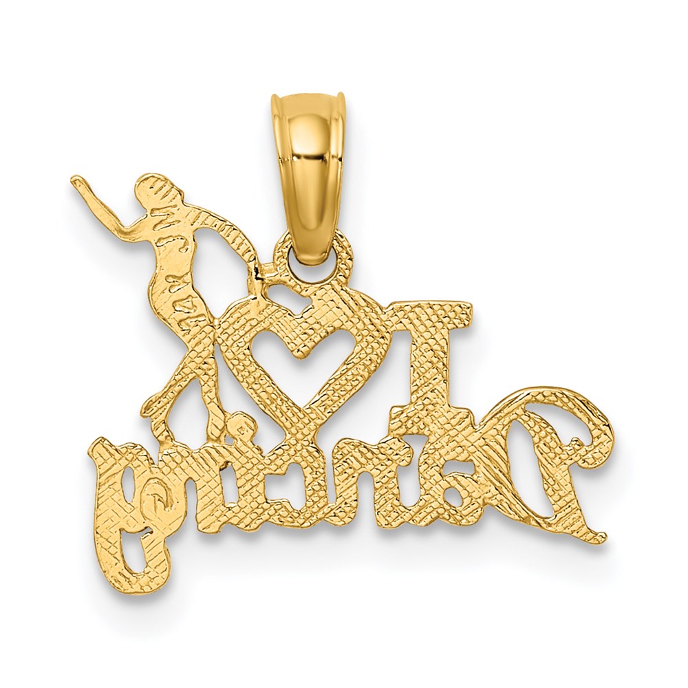 14K I HEART DANCING with Dancer Charm (0.61 grams)