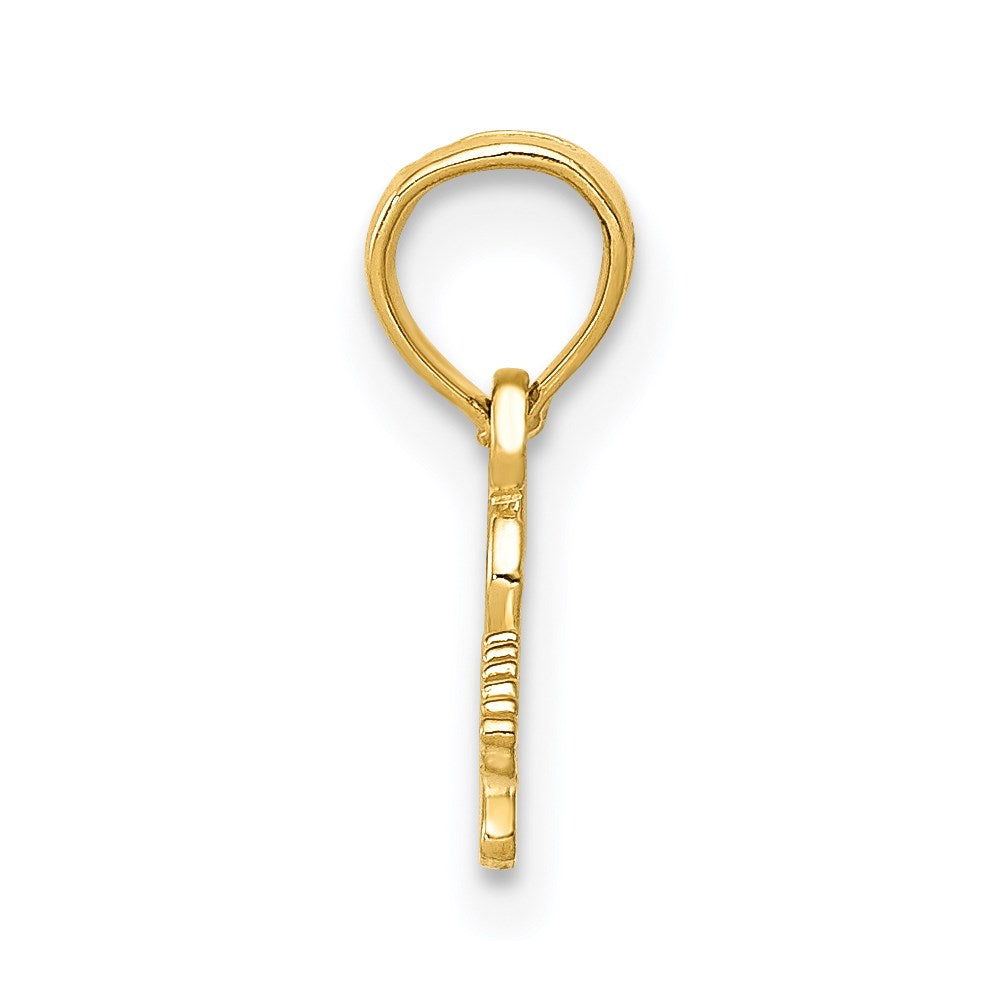 14k Yellow Gold 20 mm Electric Guitar Pendant (0.65 grams)