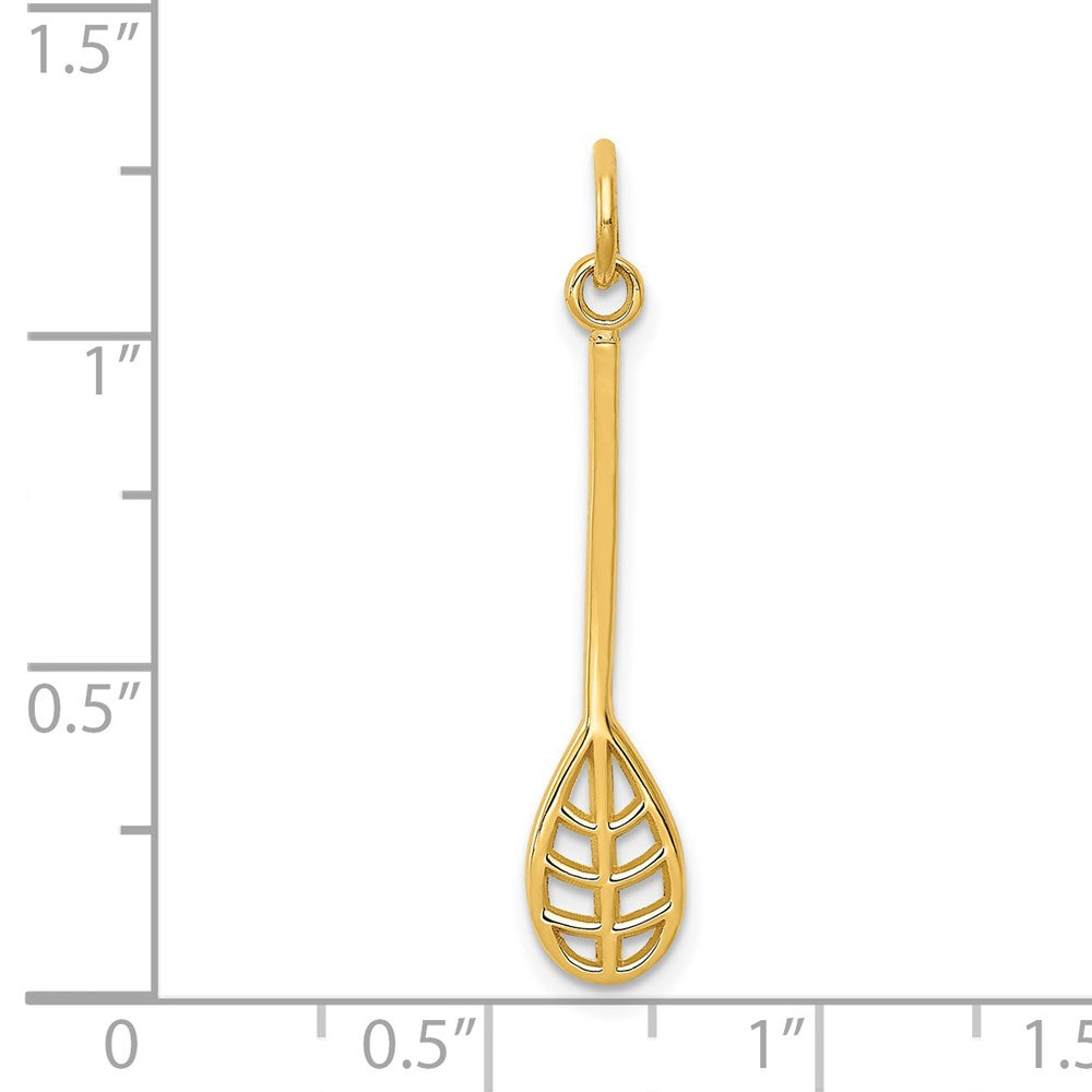 14k Yellow Gold 6 mm Lacrosse Charm (0.56 grams)