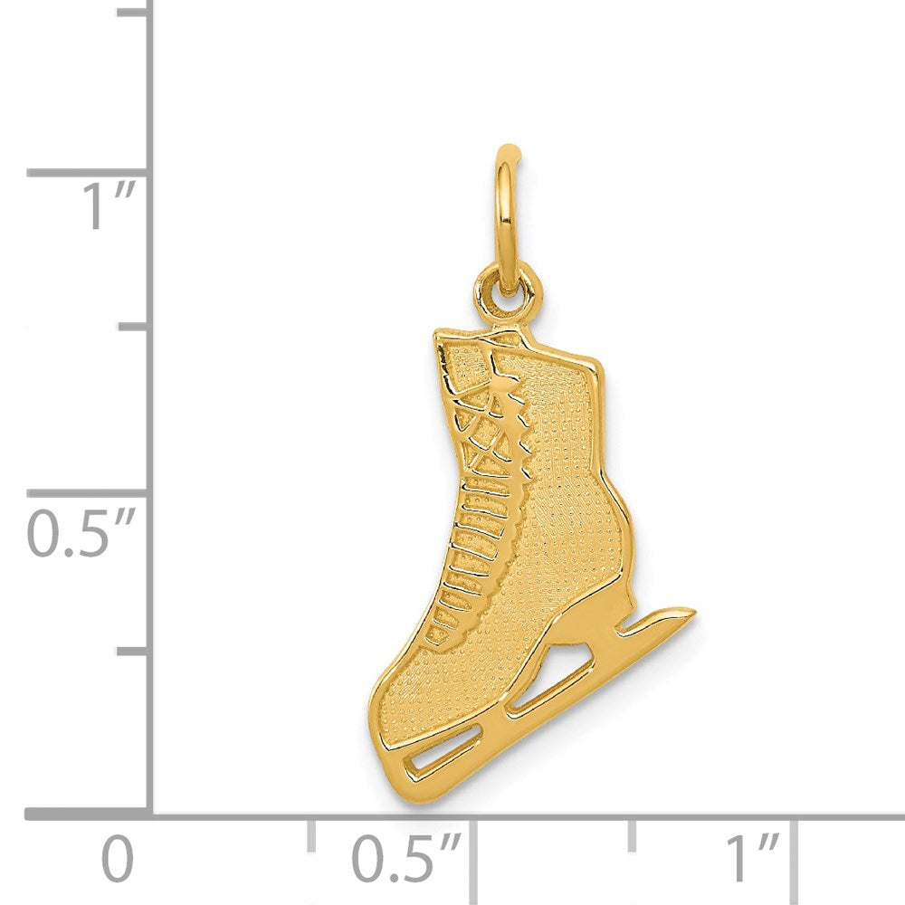 14k Yellow Gold 14 mm Figure Skate (0.92 grams)