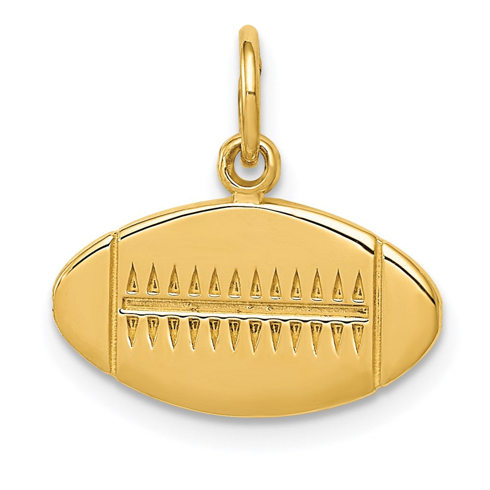 14k Yellow Gold 16 mm Football Charm (0.97 grams)