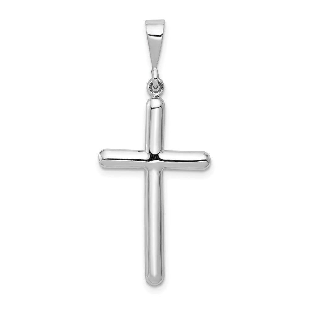 14k White Gold 17.5 mm Cross Pendant (1.74 grams)