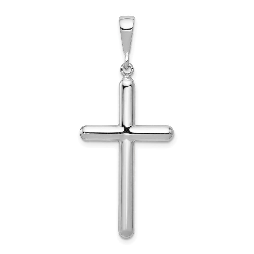 14k White Gold 19.25 mm Cross Pendant (2.17 grams)