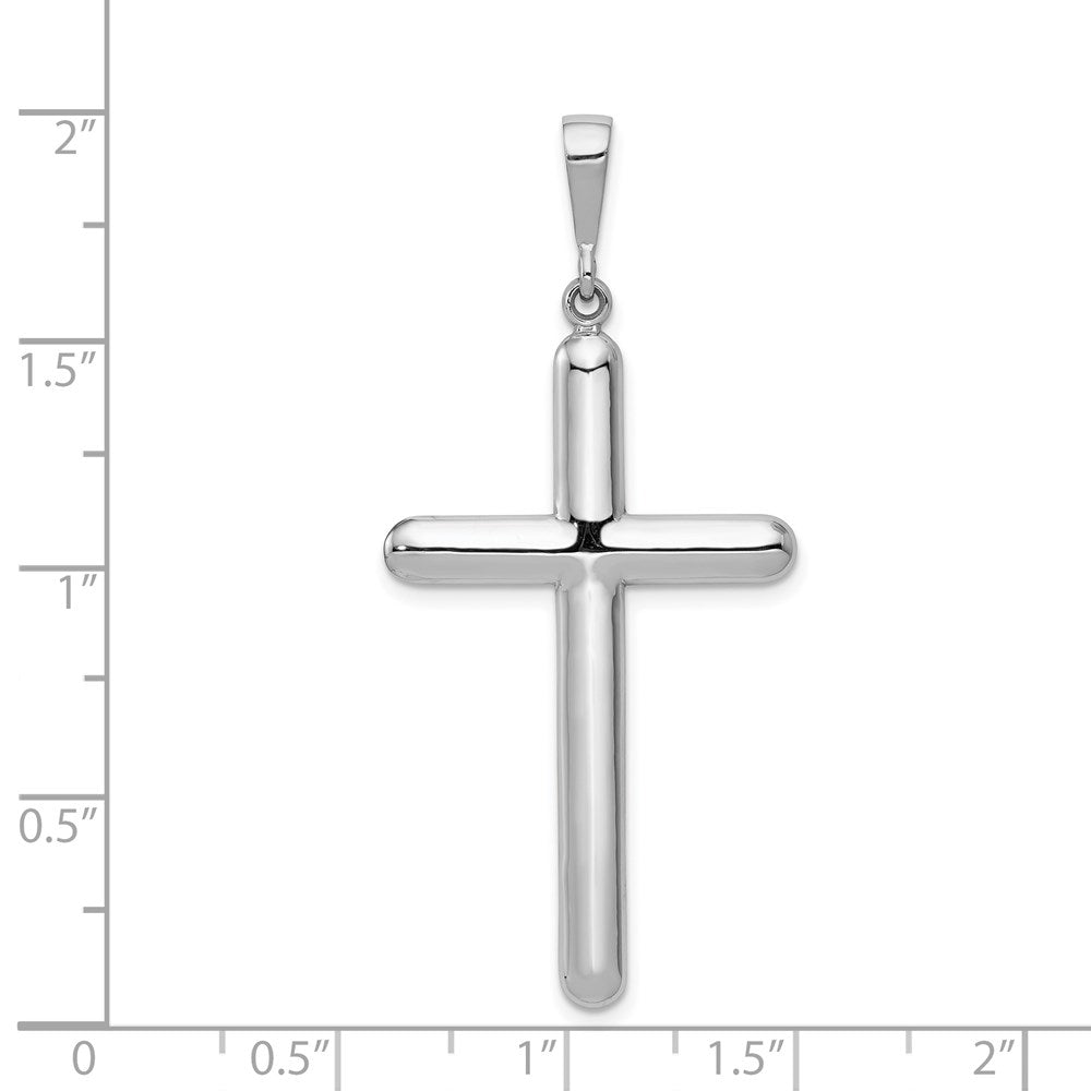 14k White Gold 23 mm Cross Pendant (3.6 grams)