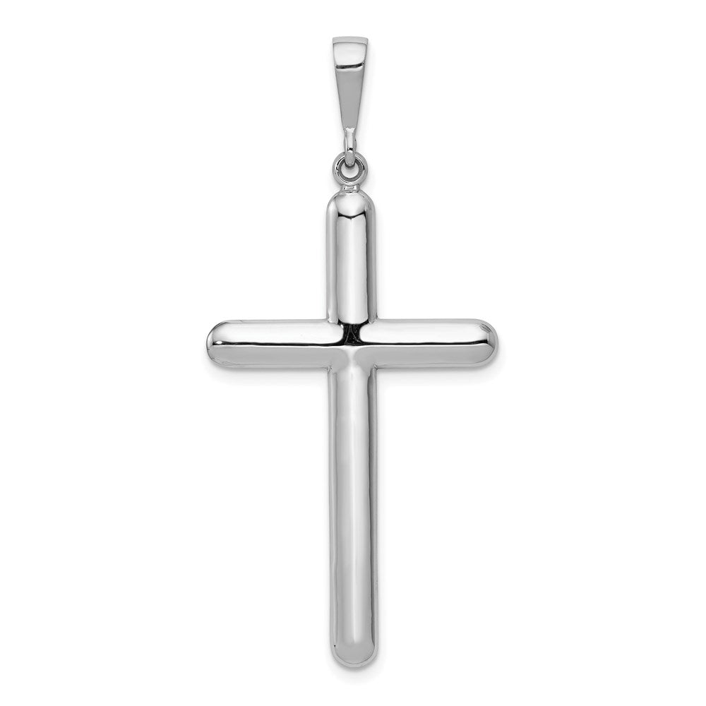 14k White Gold 23 mm Cross Pendant (3.6 grams)