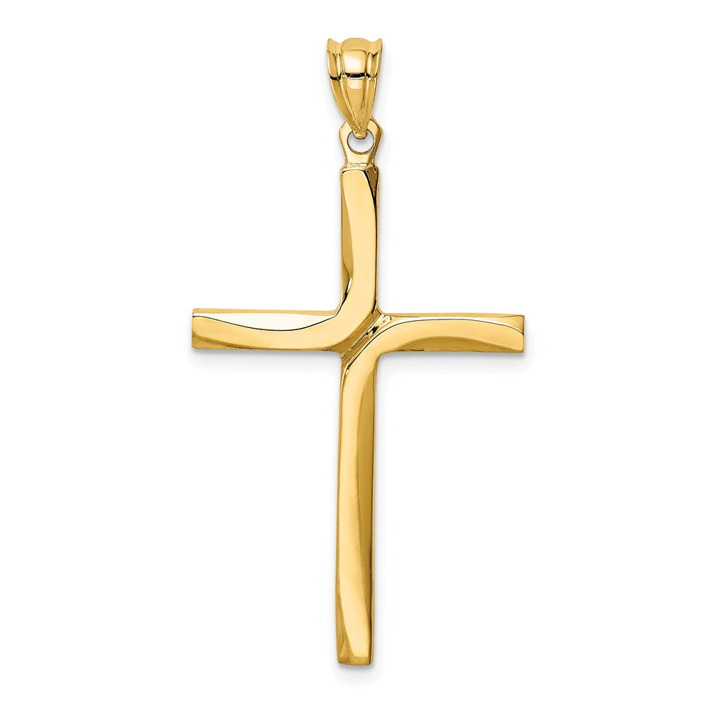14k Yellow Gold 21 mm Polished Cross Pendant (2.19 grams)