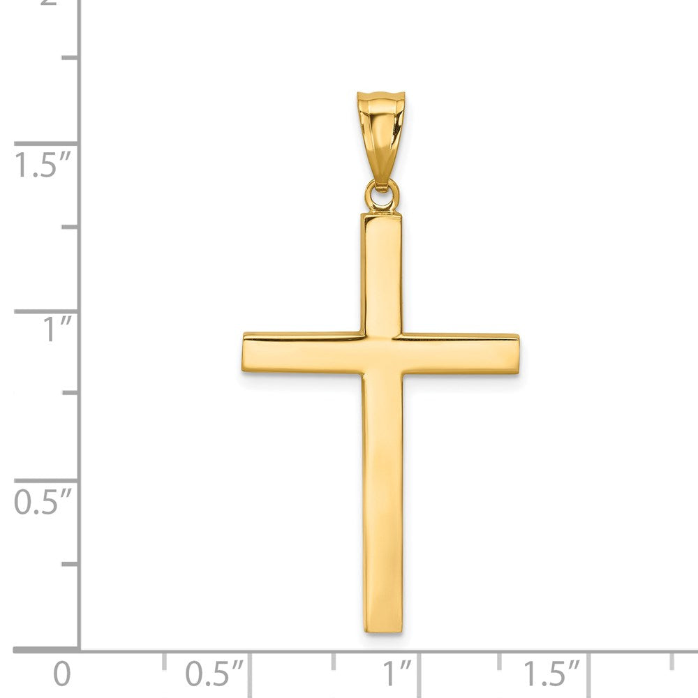 14k Yellow Gold 21 mm Latin Cross Pendant (1.34 grams)