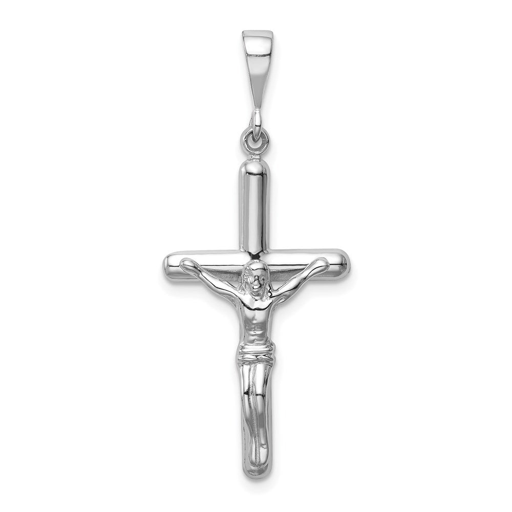 14k White Gold 17 mm Crucifix Pendant (2.56 grams)