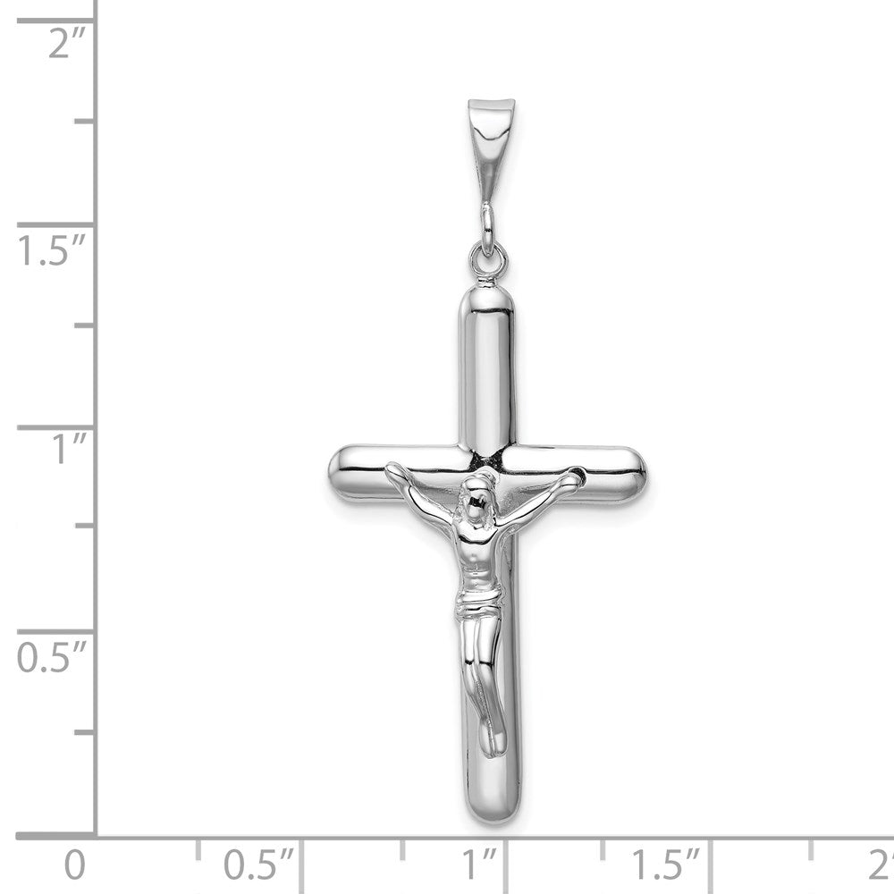 14k White Gold 21 mm Crucifix Pendant (3.09 grams)