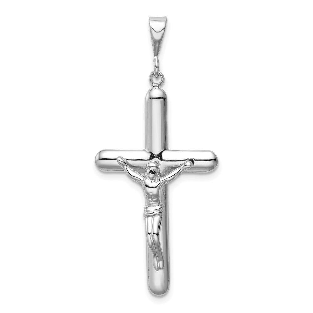 14k White Gold 21 mm Crucifix Pendant (3.09 grams)