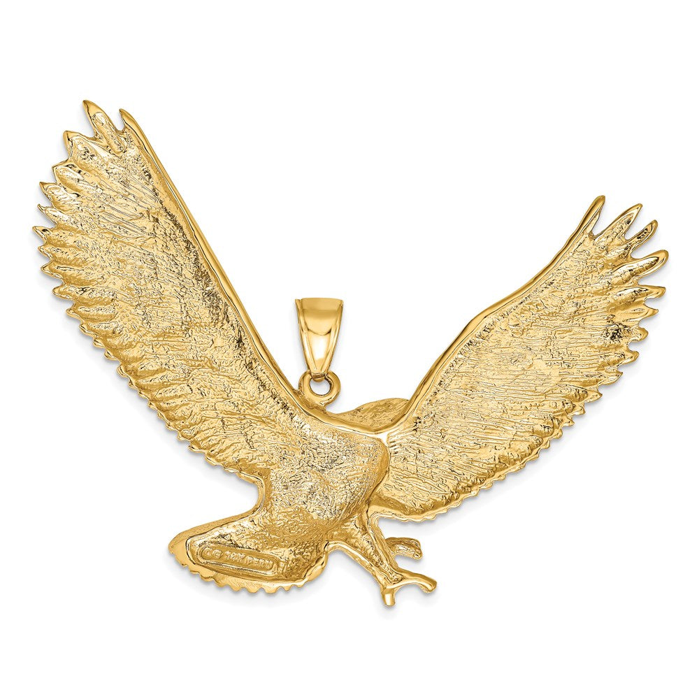 14k Yellow Gold 65 mm Eagle Pendant (17.29 grams)