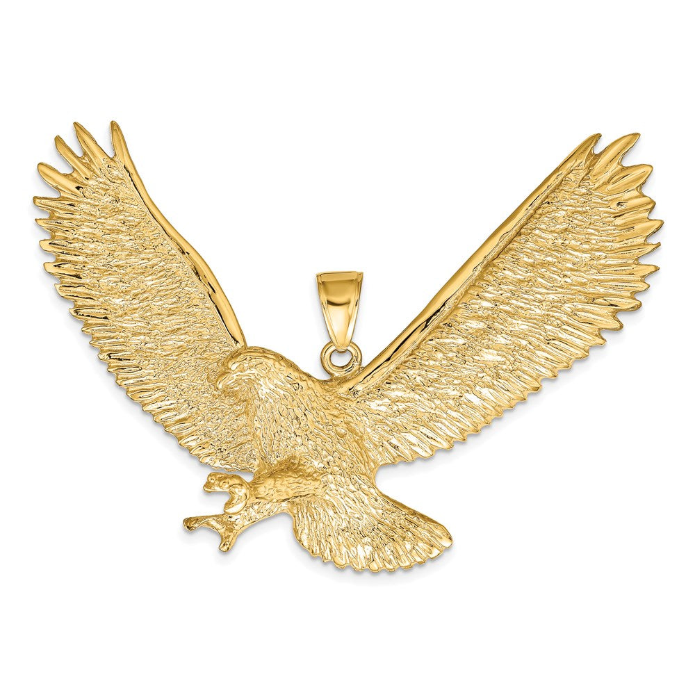 14k Yellow Gold 65 mm Eagle Pendant (17.29 grams)