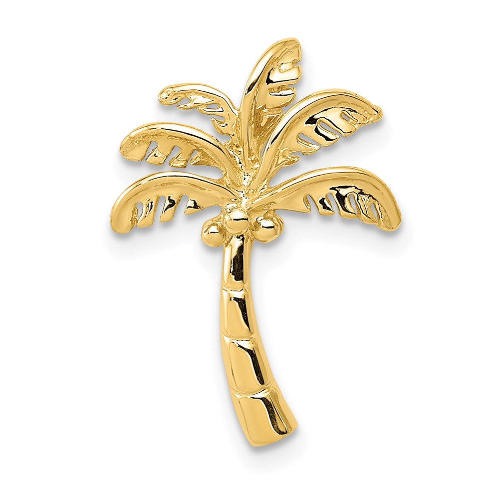 14k Yellow Gold 13 mm Palm Tree Slide (0.9 grams)