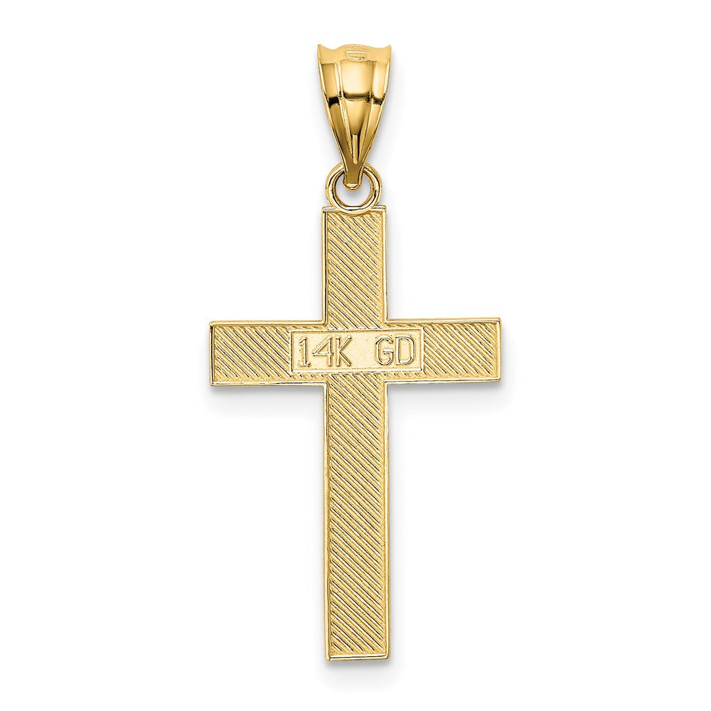 14k Yellow Gold 15 mm Cross Pendant (0.89 grams)